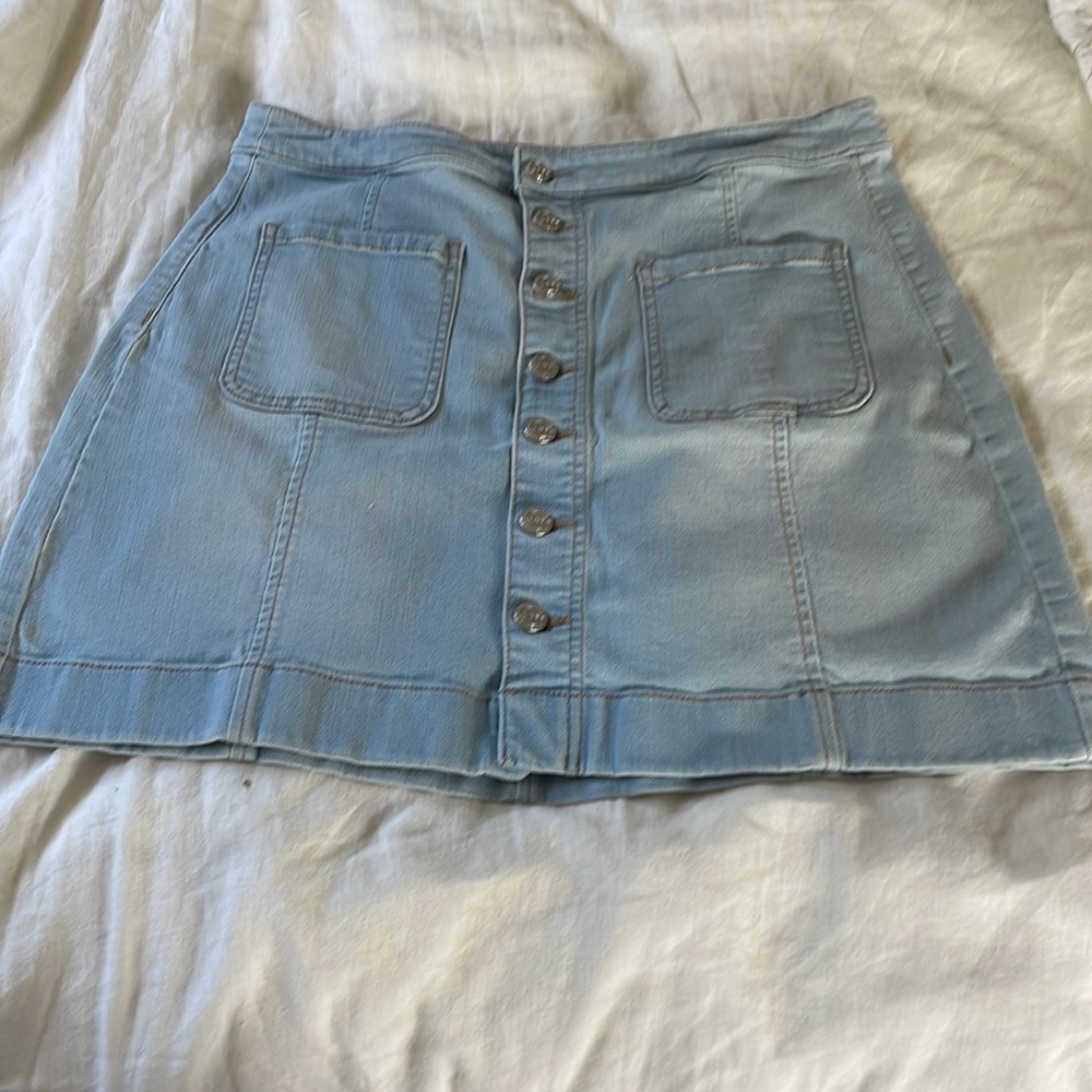 LOFT Denim skirt 8